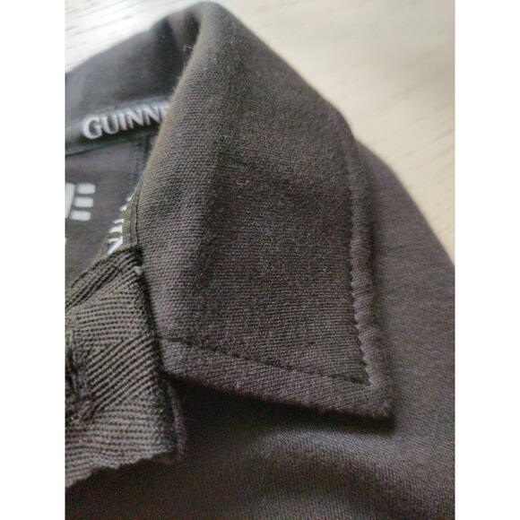 Guiness Embroidered Toucan Short Sleeve Rugby Polo Pull On Shirt Size Large - Picture 10 of 10